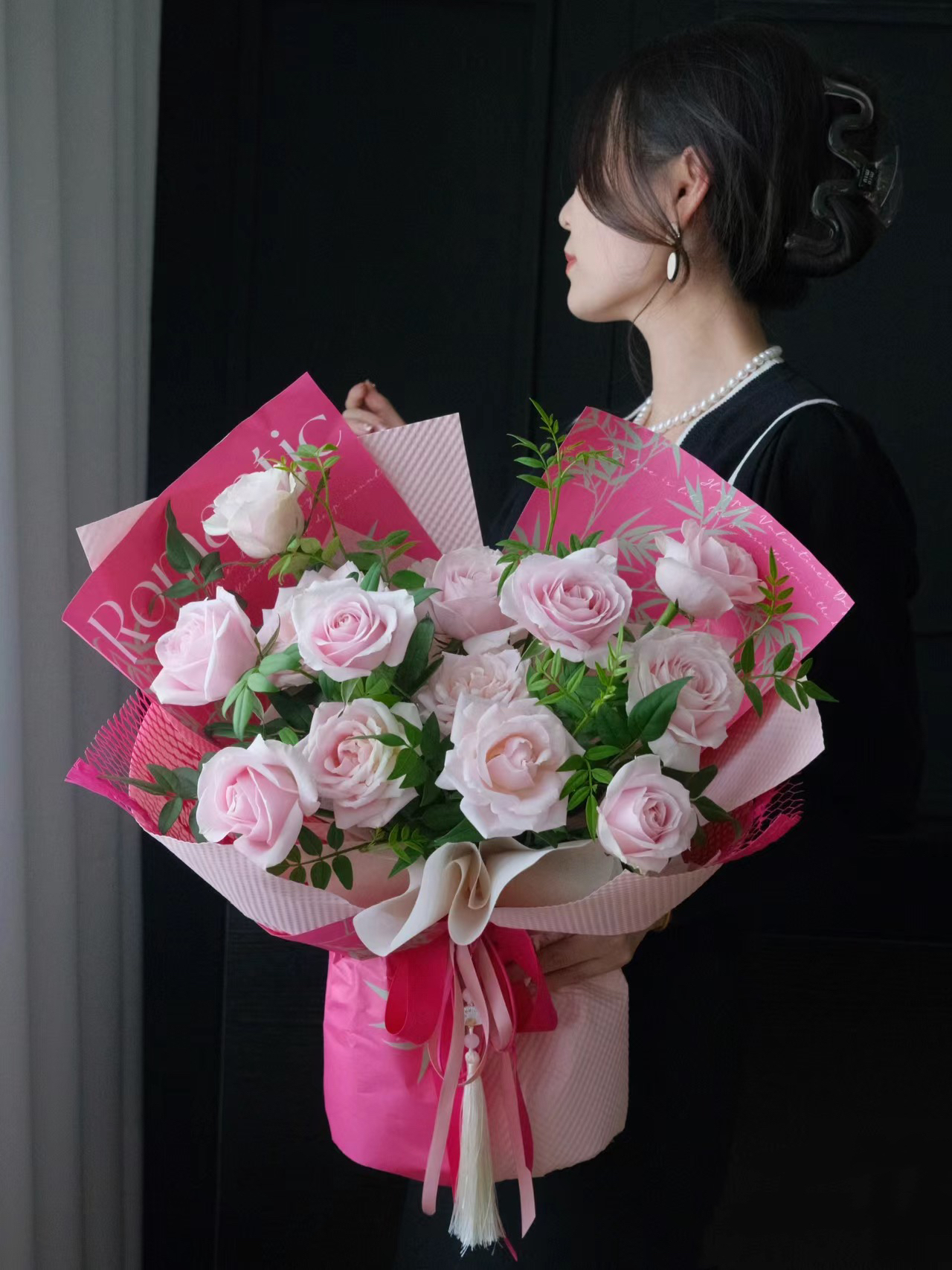pink anniversary roses
